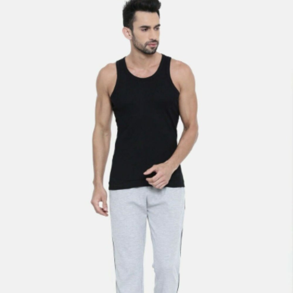 Picopi Men's TAGLESS ComfortSoft Tank Black 6 Pack